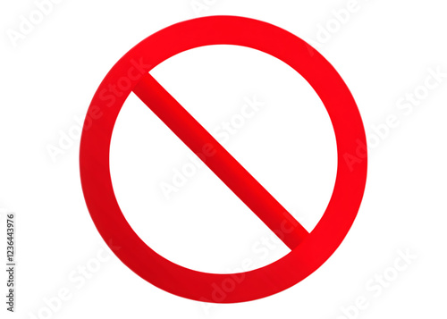 Free Download Bold Red Prohibition Symbol on Transparent Background Representing Restriction, Warning, or Prohibition - GFXLoad