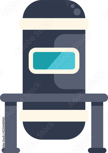 Cryogenic capsule standing on a support structure, freezing technology for future