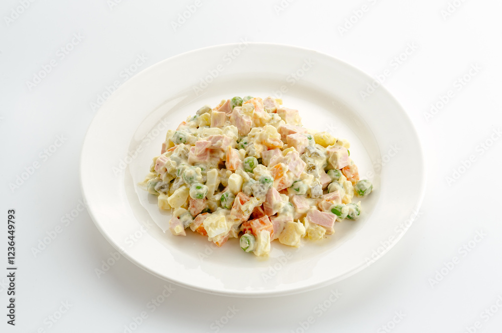 restaurant food on a white background. restaurant food on a white background.