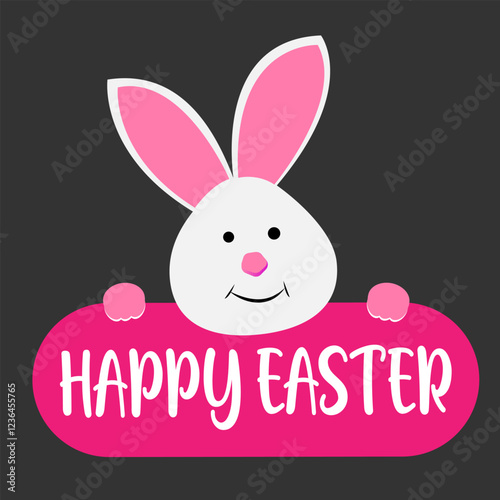 Easter day festival icon with decoration patterns symbols, logo isolated vector illustration, Happy Easter day typography text design, Colorful Easter eggs, Web banner, ,silhouette, line art. eps10