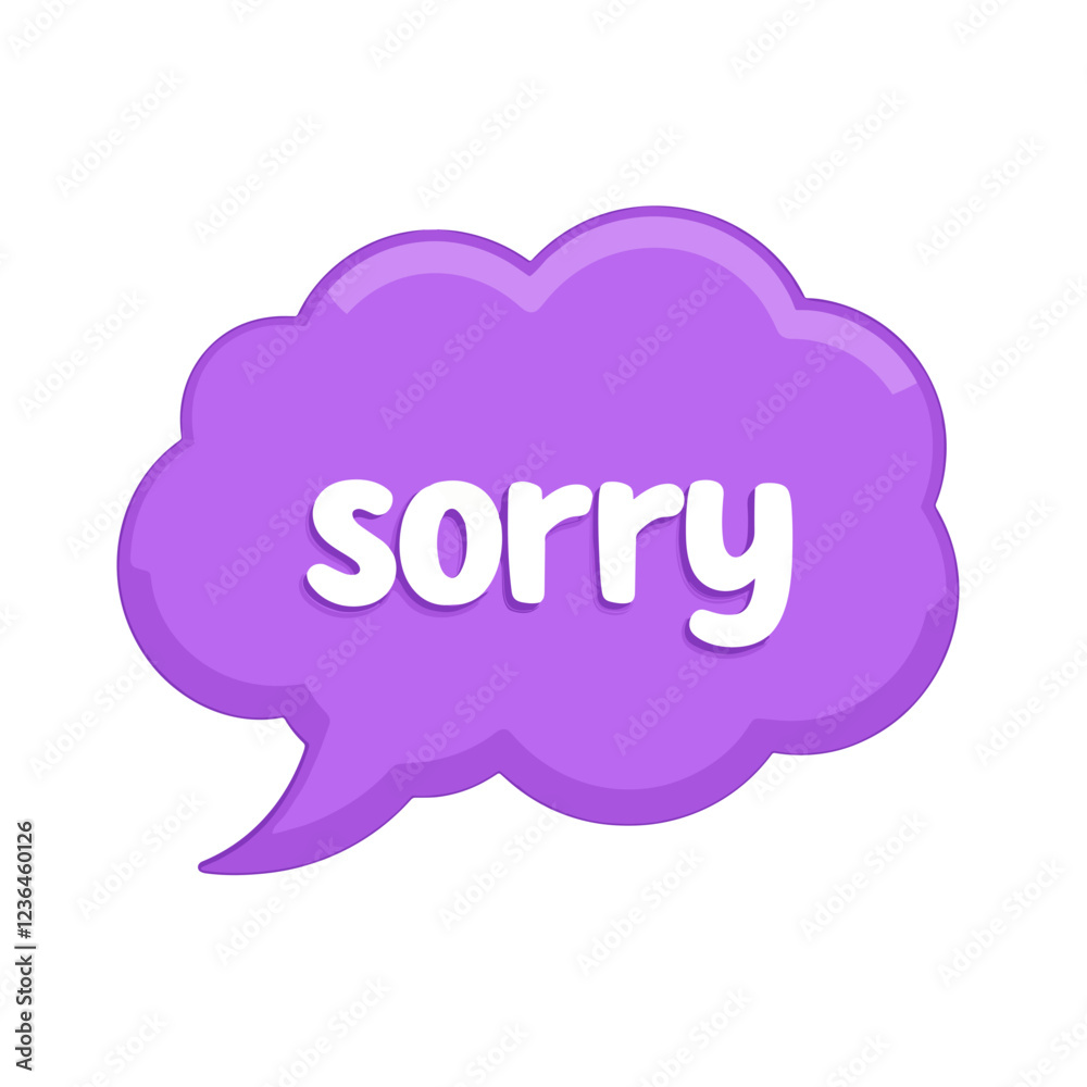 Purple speech bubble saying Purple speech bubble saying