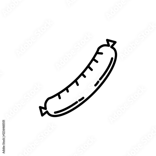 Sausage icon vector graphics