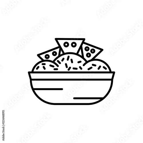 Guacamole icon vector graphics