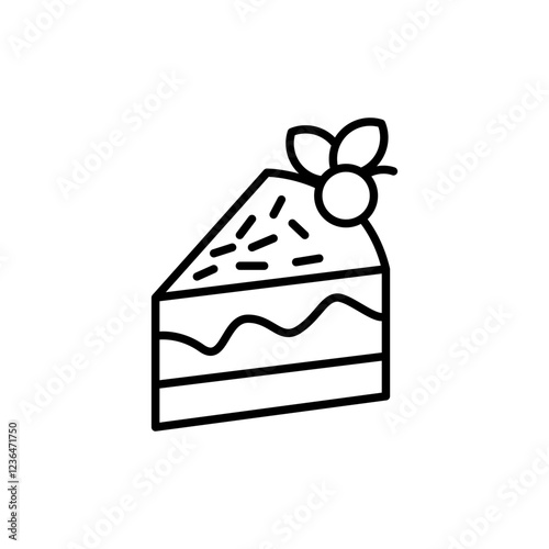 Cake icon vector graphics