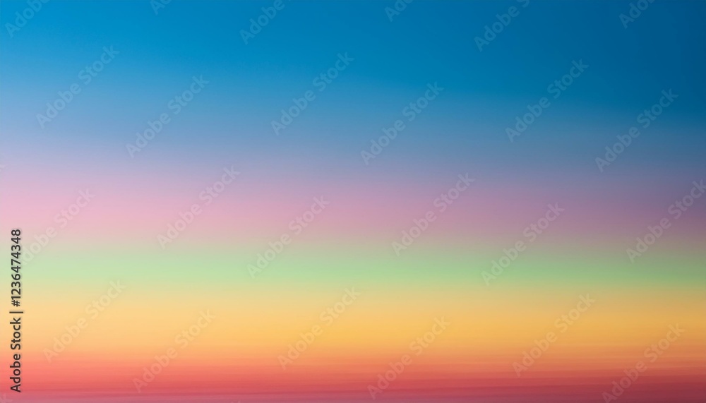 Obraz premium a soft rainbow gradient background long banner image with copy space for text