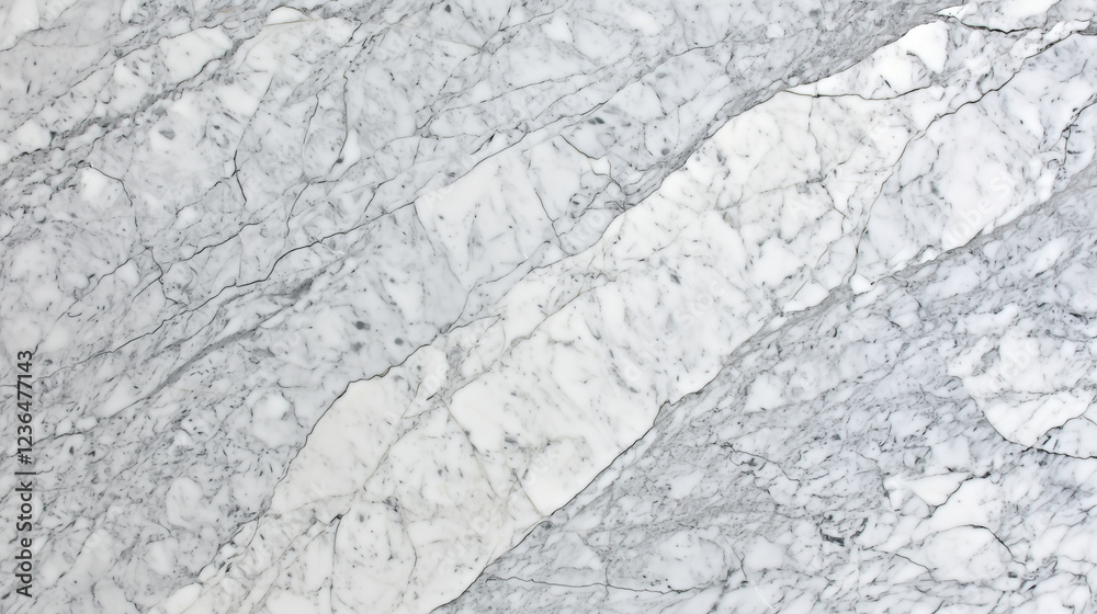 Obraz premium Natural White Marble Pattern with Subtle Gray Veining