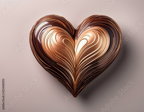 charming heart with smooth lines