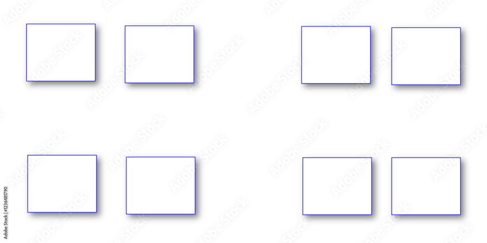 Simple Square cube box plate board on white wall background. 3d rendering. Multiple Horizontal Business Card Modern Mockup for Branding Presentation, Corporate Identity, Advertising, Graphic design. Simple Square cube box plate board on white wall background. 3d rendering. Multiple Horizontal Business Card Modern Mockup for Branding Presentation, Corporate Identity, Advertising, Graphic design.