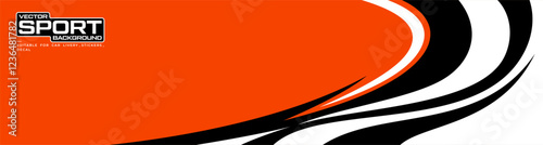 Abstract wavy curved lines modern background sticker and decal design