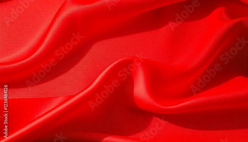 red silk background with smooth folds
