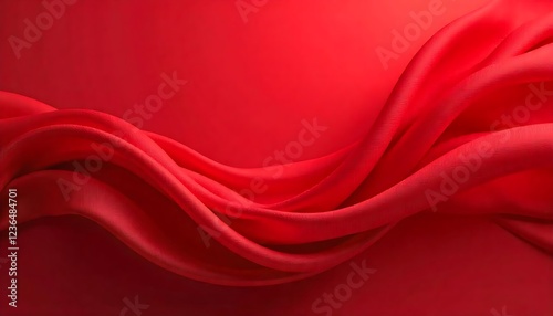 red silk background with smooth folds