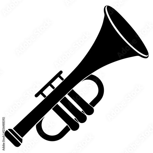 vector illustration of a cornet