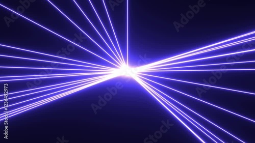 Motion background with animated shining blue and violet laser beams (1920x1080 30fps 12s).