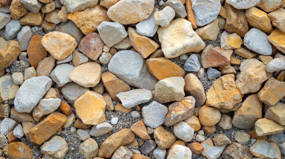 Crushed rock close up Small rocks ground Crushed stone road building material gravel texture Small stone construction material rock Garden gravel background stone landscaping Driveway gravel road