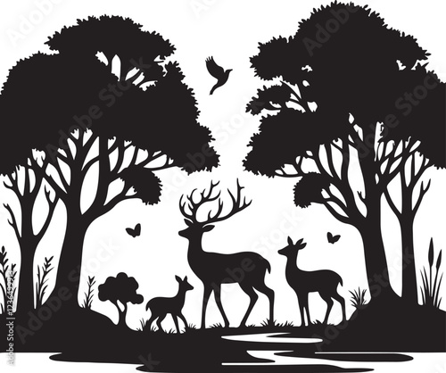 deer in the forest