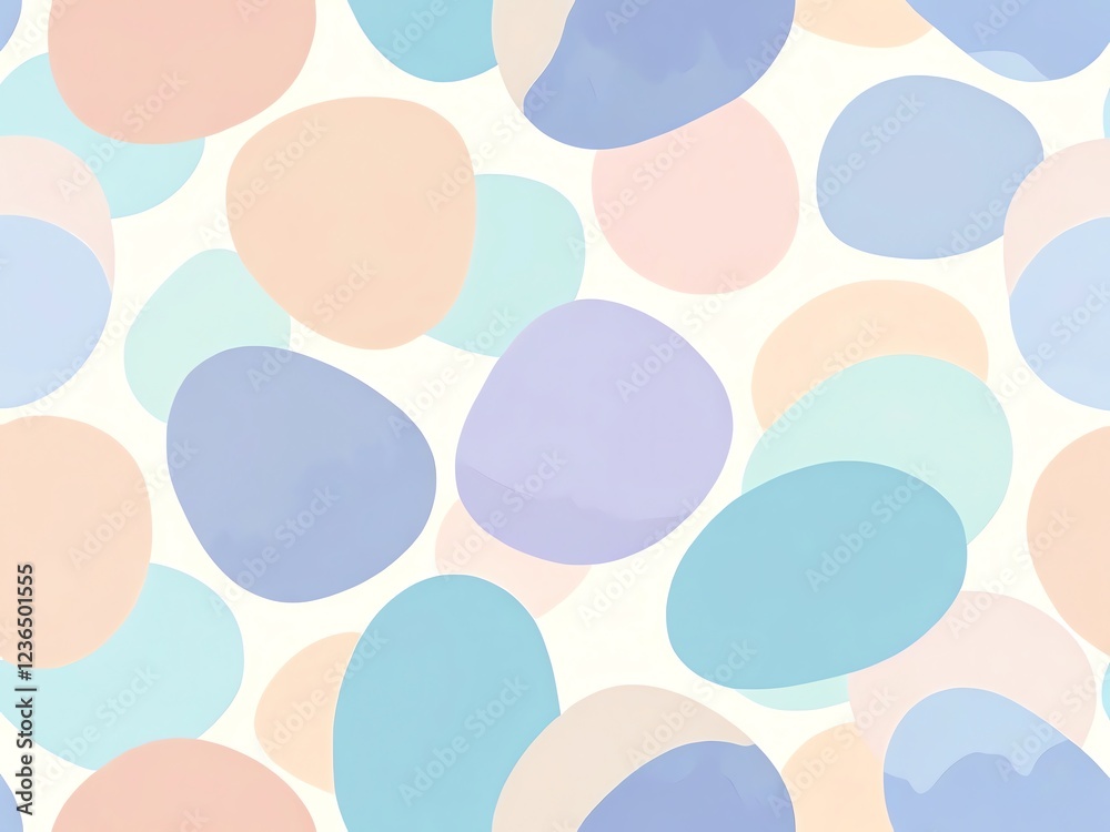Pastel Organic Shapes Abstract Background Design Pastel Organic Shapes Abstract Background Design