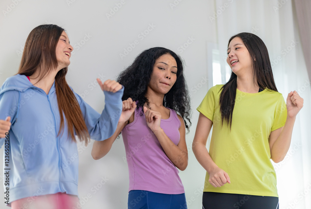 Multicultural Friends Dancing Together