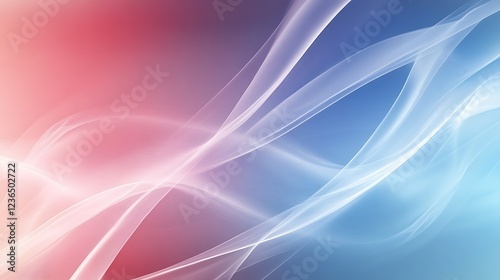 Abstract Pink Blue White Wave Design Background