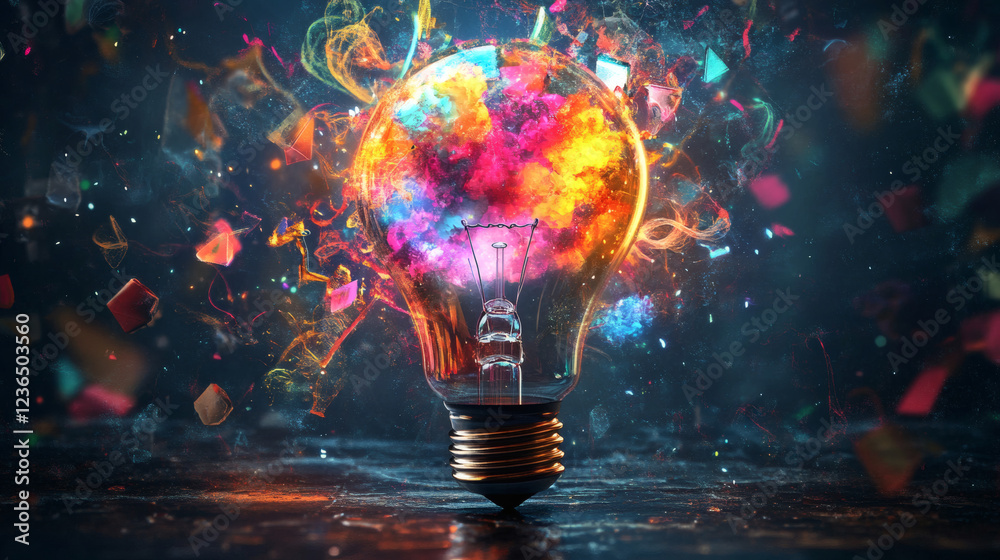 Bright idea and creative thinking Bright idea and creative thinking