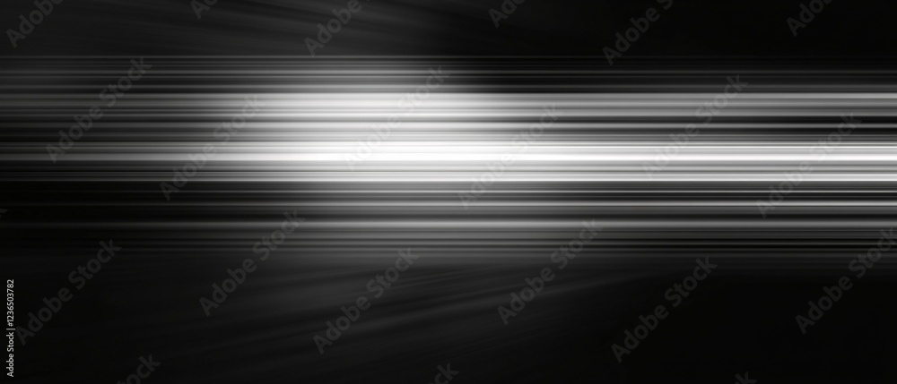 Obraz premium Abstract Black And White Horizontal Lines Background