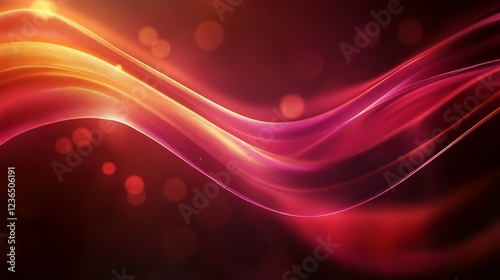 Abstract Red and Orange Wave Abstract Background Design