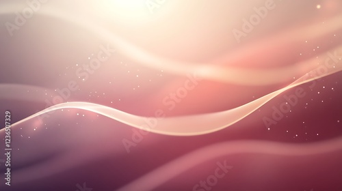 Abstract Pink and White Wave Background Design