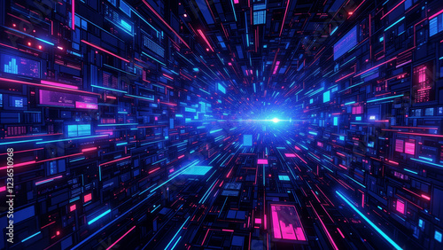 Wallpaper Mural anime wallpaper abstract illustration background. Torontodigital.ca