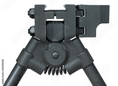 Bipod attachment point for a rifle with a rail photo