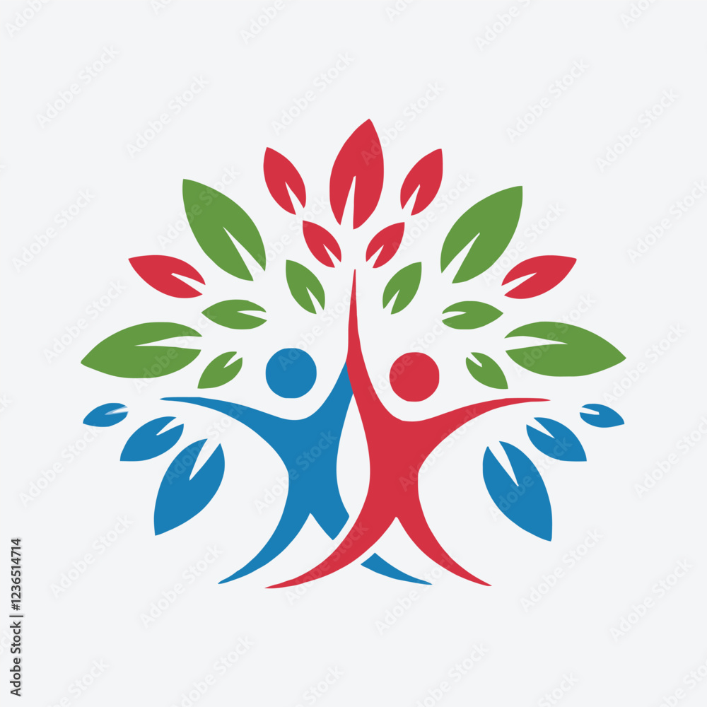 Fototapeta premium nature tree logo vector illustration