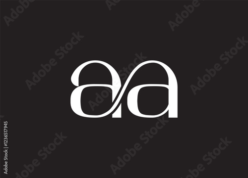 AA Logo Hand Drawn Signature logo photo