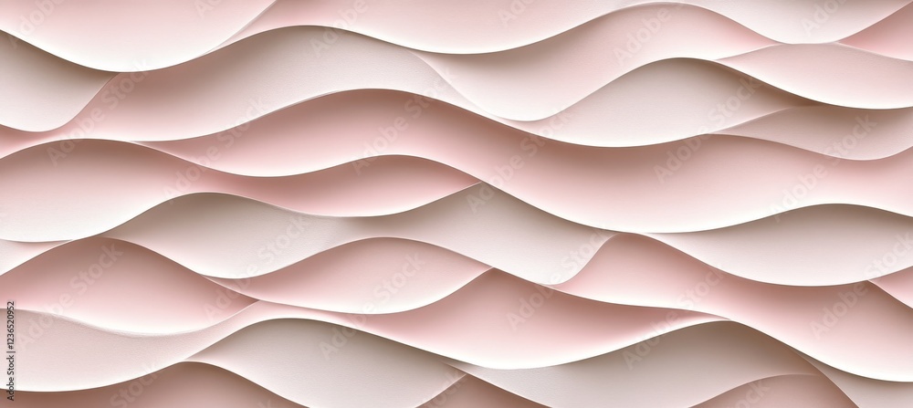 Obraz premium Abstract Peach Wave Texture Background Minimalist Monochromatic Pattern For Creativity