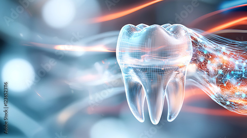 Innovative dental technology virtual science lab conceptual image modern environment futuristic viewpoint
