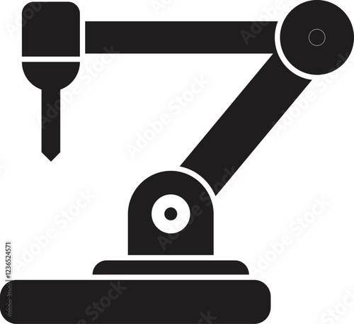 Robotic arm performing automated tasks in a modern factory setting