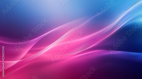 Abstract Pink and Blue Wave Design Background