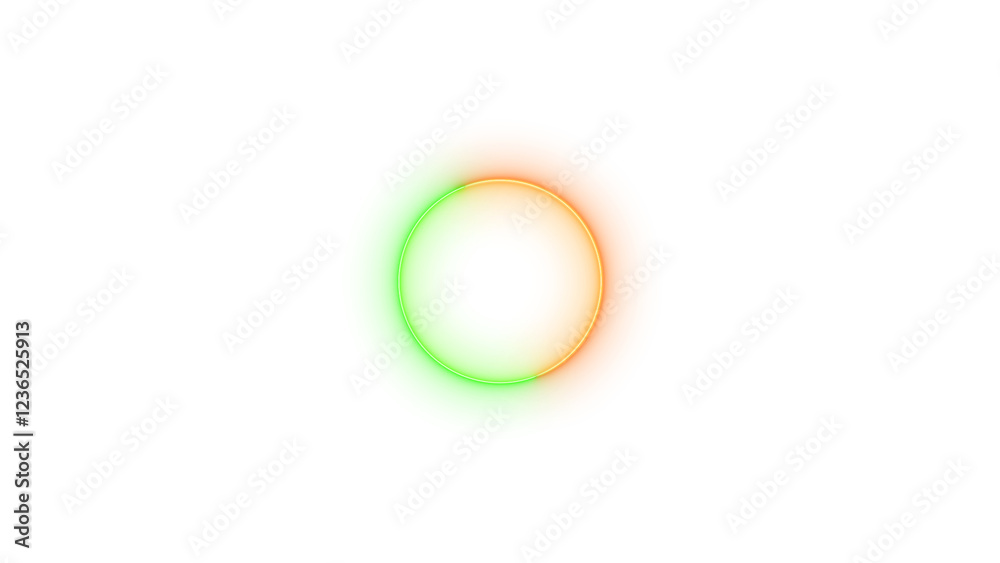 Circle icon glowing neon brown green gradient color Circle icon glowing neon brown green gradient color