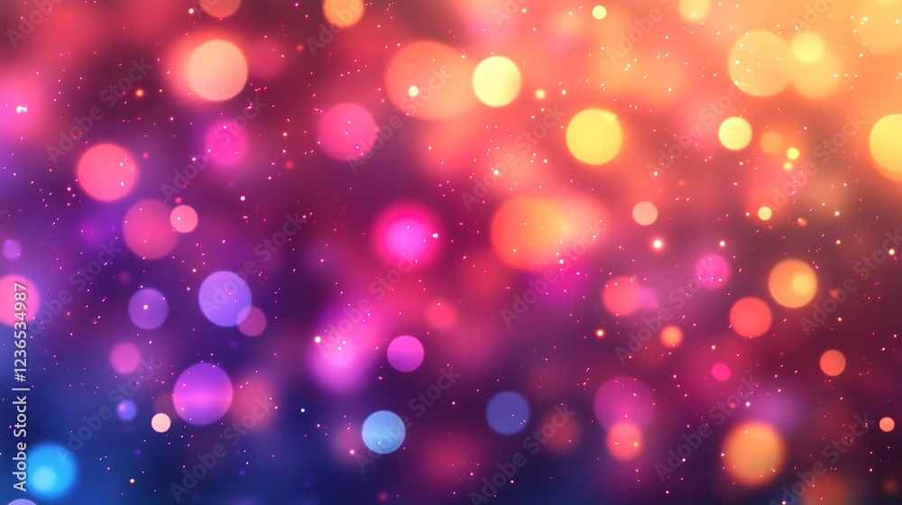 Vibrant bokeh background with colorful circles of light, festive abstract backdrop for celebrations, holidays, or digital art projects Vibrant bokeh background with colorful circles of light, festive abstract backdrop for celebrations, holidays, or digital art projects