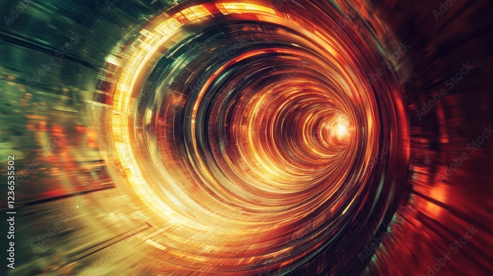 Hyperspace Tunnel: A Journey Through Vibrant, Abstract Dimensions Hyperspace Tunnel: A Journey Through Vibrant, Abstract Dimensions