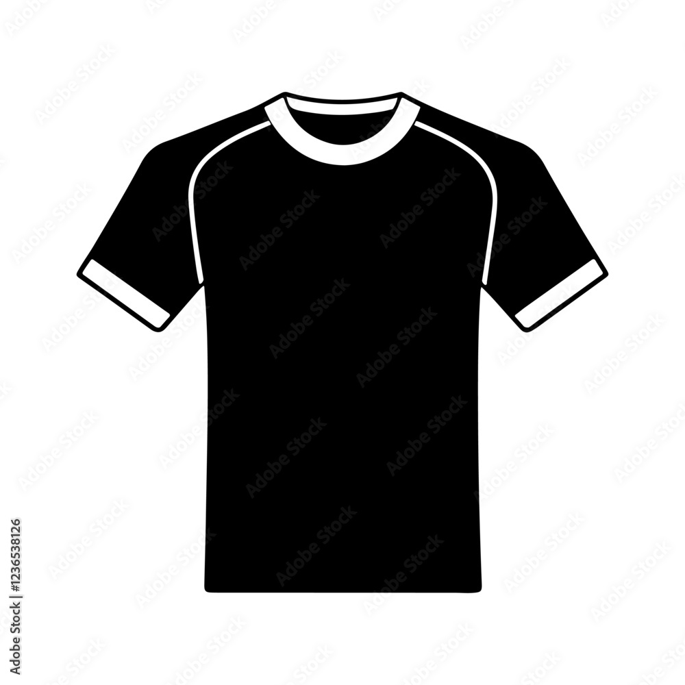 T-shirt mockup silhouette white background T-shirt mockup silhouette white background