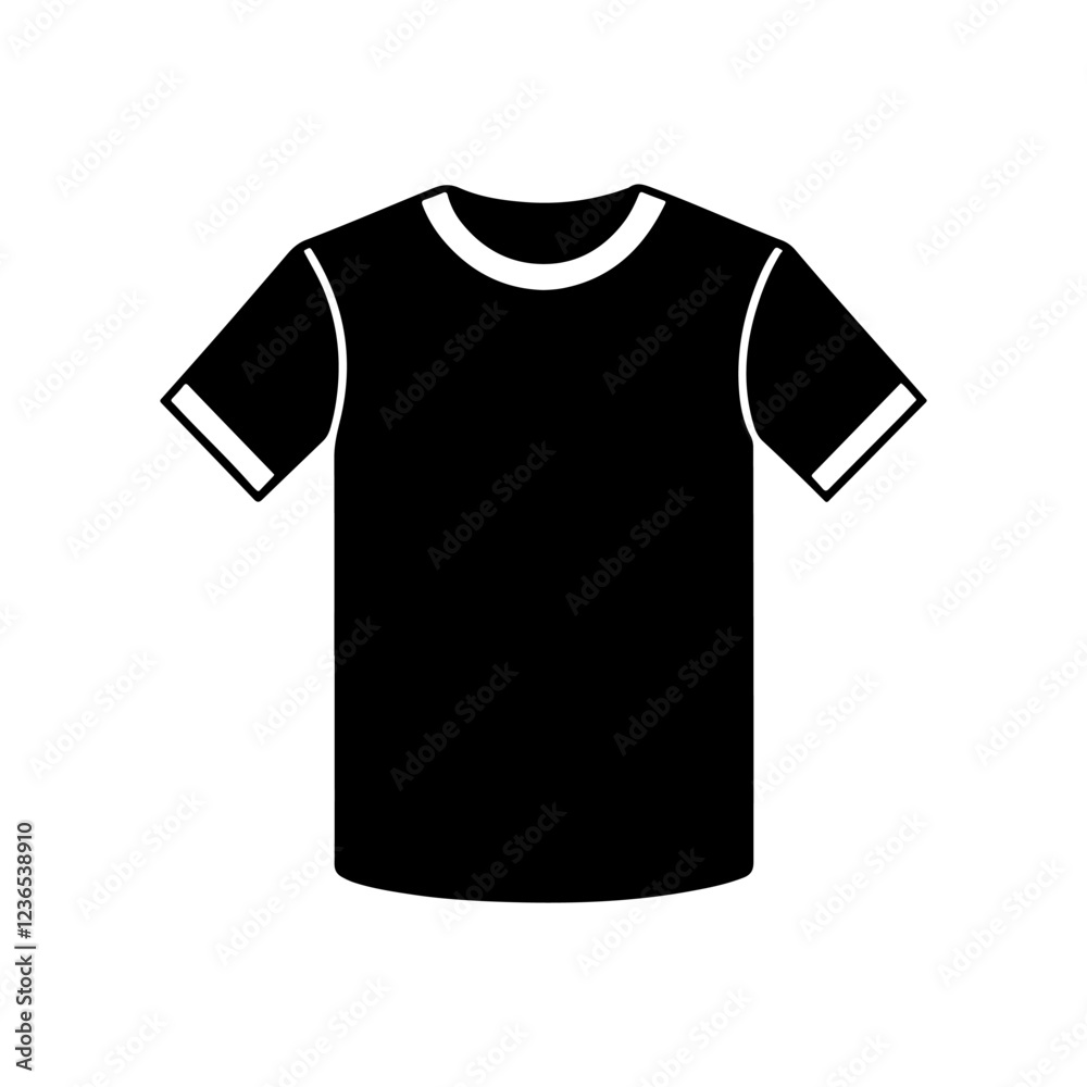 T-shirt mockup silhouette white background T-shirt mockup silhouette white background
