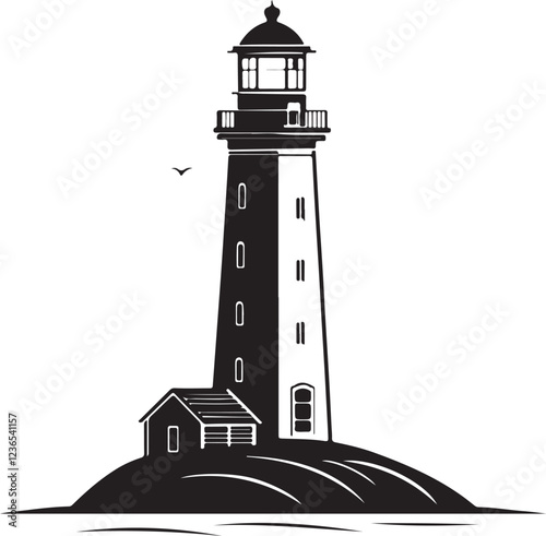 Isolated black stern oder leuchtturm icon Vector, black stern oder leuchtturm Silhouette,black stern oder leuchtturm icon set, black stern oder leuchtturm for logo,color black stern oder leuchtturm
