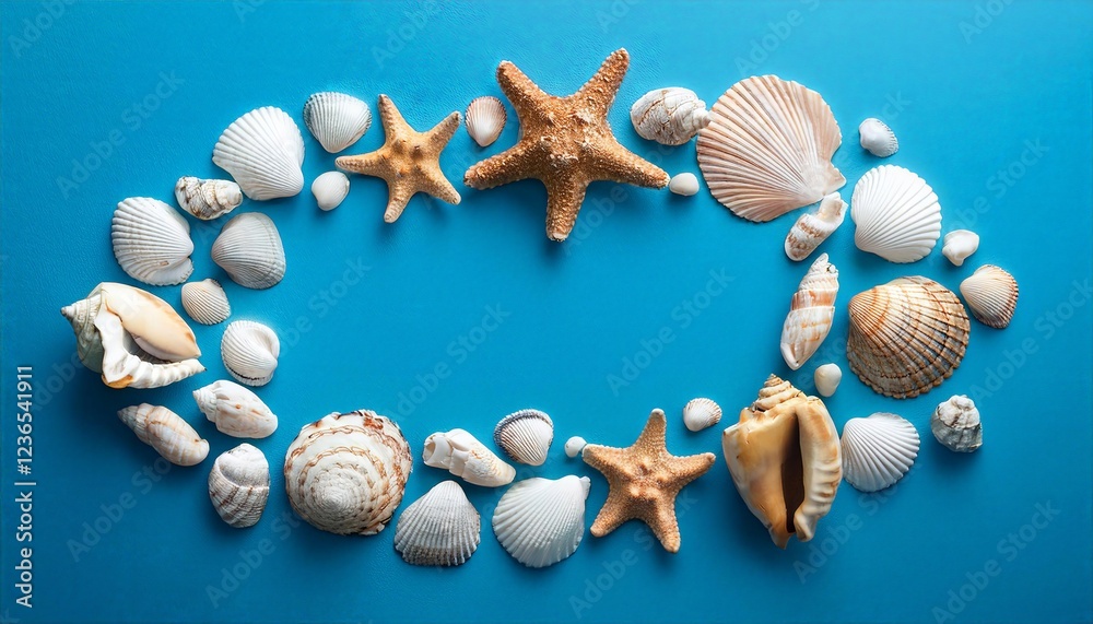 Obraz premium SEA- sign made of sea elements