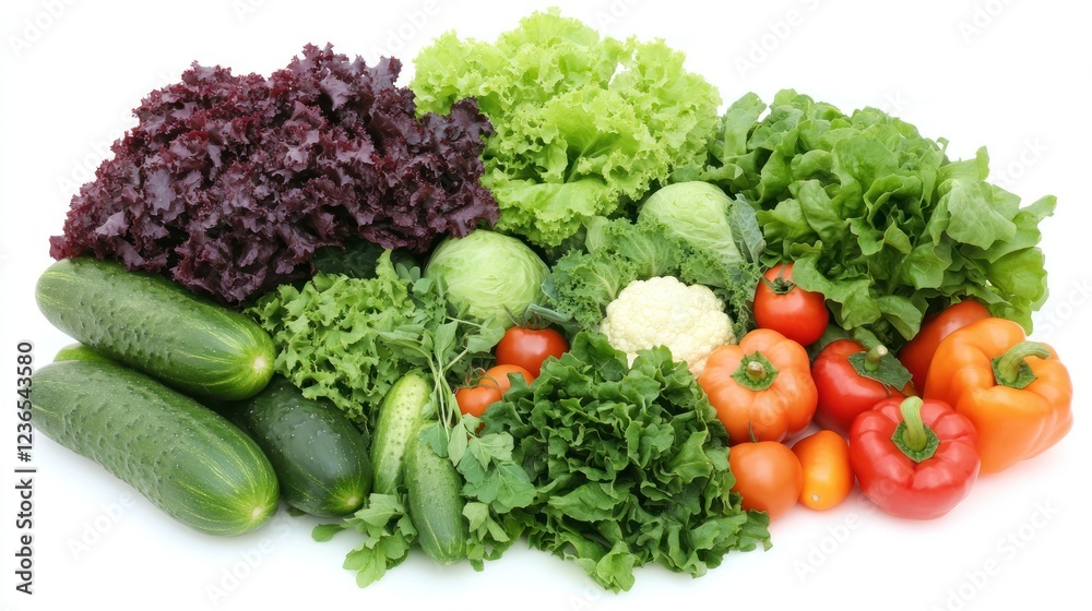 Vibrant Fresh Vegetables: A Colorful Harvest of Healthy Goodness Vibrant Fresh Vegetables: A Colorful Harvest of Healthy Goodness