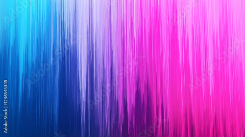 Abstract Color Flow, Blue, Purple, and Pink Vertical Lines with Motion Blur