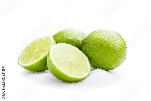 Lime powder showcases vibrant green hues and texture, perfect for culinary and beverage applications in a minimalistic setting