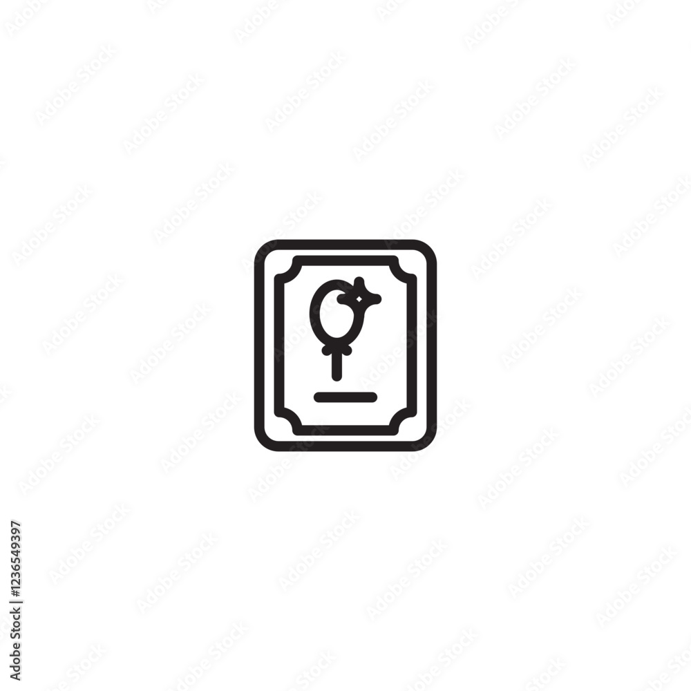 A framed document or certificate displaying the female gender symbol (Venus symbol) with a sparkle. Could represent women's rights, achievements of women, or a female-focused award/recognition. A framed document or certificate displaying the female gender symbol (Venus symbol) with a sparkle. Could represent women's rights, achievements of women, or a female-focused award/recognition.