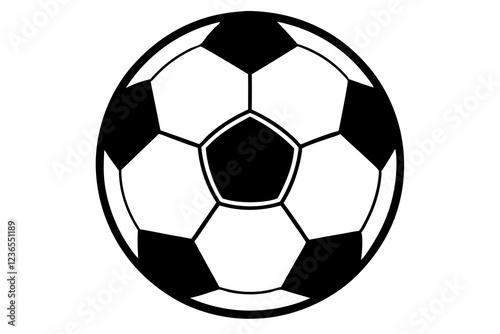 Soccer Ball Flat Icon - Vector Football Design for Sports (12)