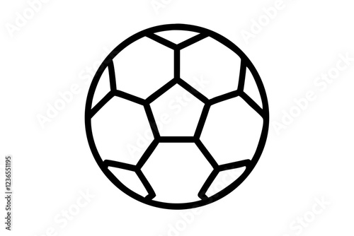 Soccer Ball Flat Icon - Vector Football Design for Sports (12)
