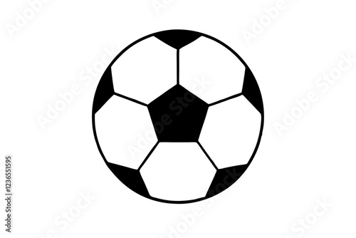 Soccer Ball Flat Icon - Vector Football Design for Sports (12)