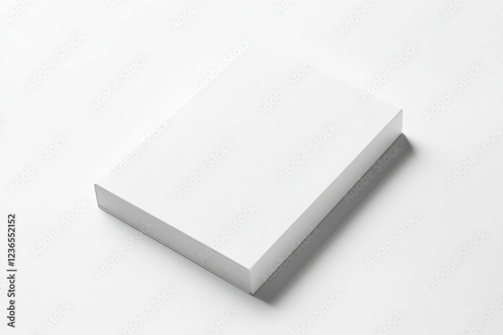 Professional magazine mockup with soft shadows on a clean white background showcasing modern design potential Professional magazine mockup with soft shadows on a clean white background showcasing modern design potential