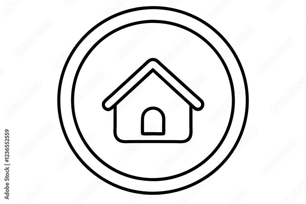 Web Home Icon - Flat Design for Apps and Websites Web Home Icon - Flat Design for Apps and Websites